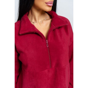 Костюм двойка женский "Профи" флис (последний размер) бордо 54