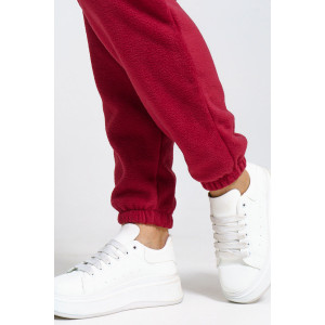 Костюм двойка женский "Профи" флис (последний размер) бордо 54