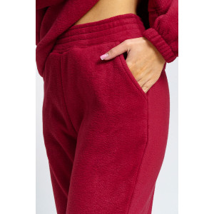 Костюм двойка женский "Профи" флис (последний размер) бордо 54