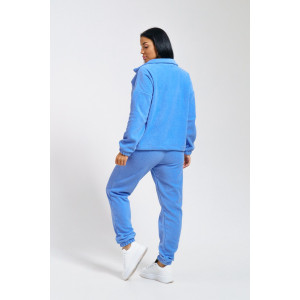 Костюм двойка женский "Профи" флис (последний размер) голубой 54