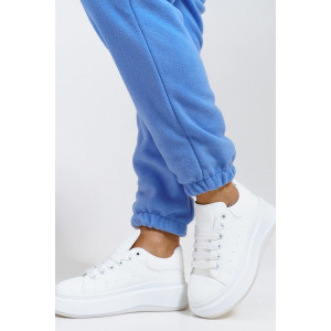 Костюм двойка женский "Профи" флис (последний размер) голубой 54