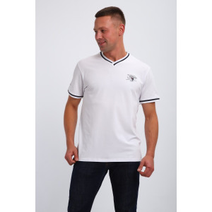 Футболка мужская №059 кулирка с лайкрой пенье (р-ры: M-6XL) белый Футболка мужская №059 кулирка с лайкрой пенье (р-ры: M-6XL) белый