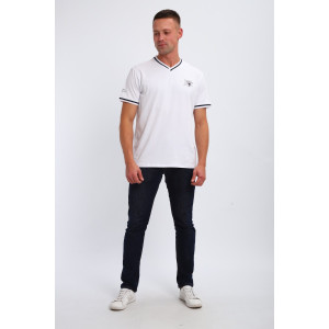 Футболка мужская №059 кулирка с лайкрой пенье (р-ры: M-6XL) белый Футболка мужская №059 кулирка с лайкрой пенье (р-ры: M-6XL) белый