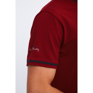 Футболка мужская №059 кулирка с лайкрой пенье (р-ры: M-6XL) бордовый Футболка мужская №059 кулирка с лайкрой пенье (р-ры: M-6XL) бордовый