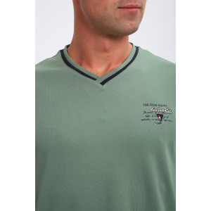 Футболка мужская №059 кулирка с лайкрой пенье (р-ры: M-6XL) оливковый Футболка мужская №059 кулирка с лайкрой пенье (р-ры: M-6XL) оливковый