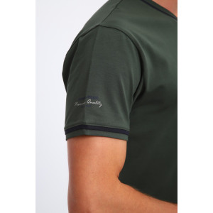 Футболка мужская №059 кулирка с лайкрой пенье (р-ры: M-6XL) хаки Футболка мужская №059 кулирка с лайкрой пенье (р-ры: M-6XL) хаки