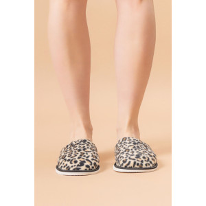 Тапки женские ЖВТ велсофт (р-ры: 36-43) леопард темный