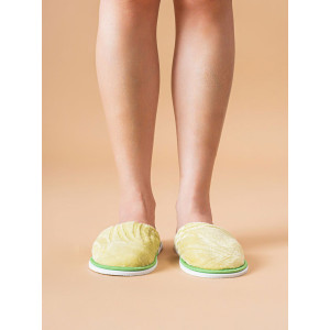 Тапки женские ЖВТ велсофт (р-ры: 36-43) салат