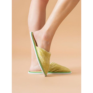 Тапки женские ЖВТ велсофт (р-ры: 36-43) салат