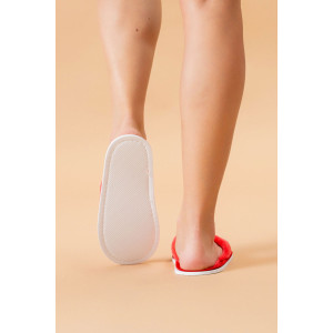 Тапки женские ЖВТ велсофт (р-ры: 36-43) алый закат