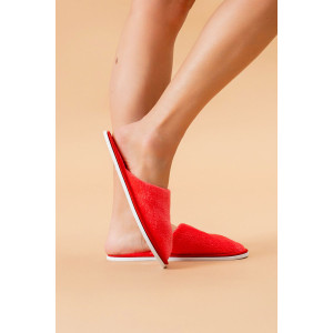 Тапки женские ЖВТ велсофт (р-ры: 36-43) алый закат