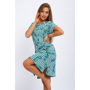 Туника женская №198 кулирка (р-ры: 50-60) зеленый Туника женская №198 кулирка (р-ры: 50-60) зеленый