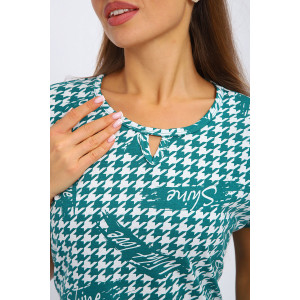 Туника женская №198 кулирка (р-ры: 50-60) зеленый Туника женская №198 кулирка (р-ры: 50-60) зеленый