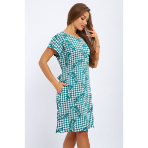 Туника женская №198 кулирка (р-ры: 50-60) зеленый Туника женская №198 кулирка (р-ры: 50-60) зеленый