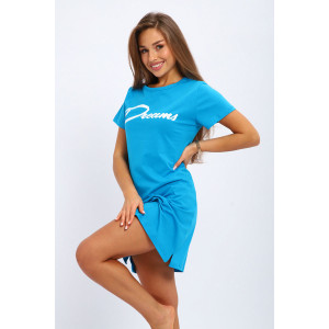 Туника женская №205.1 кулирка (р-ры: 44-54) голубой