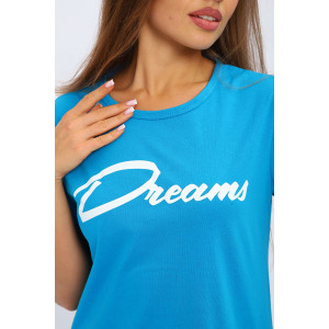 Туника женская №205.1 кулирка (р-ры: 44-54) голубой