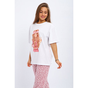 Костюм двойка женский №210.3 кулирка (р-ры: 42-56) розовый