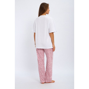 Костюм двойка женский №210.3 кулирка (р-ры: 42-56) розовый