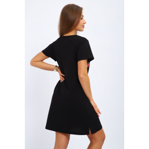 Туника женская №203 кулирка (р-ры: 44-56) черный