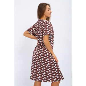 Халат женский №200 кулирка (р-ры: 50-60) коричневый