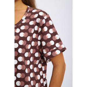 Халат женский №200 кулирка (р-ры: 50-60) коричневый