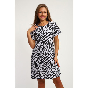 Туника женская №209 кулирка (р-ры: 44-56) зебра