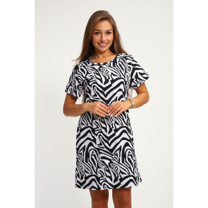 Туника женская №209 кулирка (р-ры: 44-56) зебра