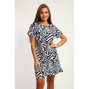 Туника женская №209 кулирка (р-ры: 44-56) зебра