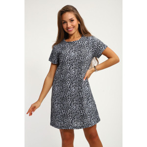 Туника женская №209.1 кулирка (р-ры: 44-56) леопард