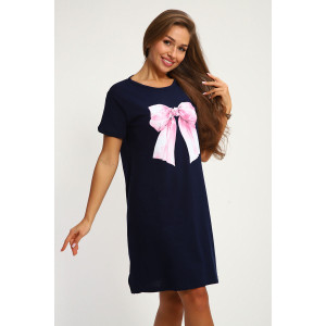 Туника женская №207 кулирка (р-ры: 48-58) синий Туника женская №207 кулирка (р-ры: 48-58) синий