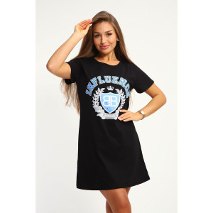 Туника женская №208 кулирка (р-ры: 44-58) черный Туника женская №208 кулирка (р-ры: 44-58) черный