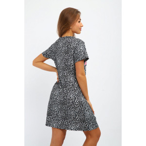 Туника женская №202 кулирка (р-ры: 44-58) леопард