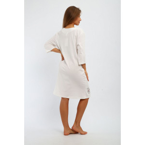 Сорочка женская №195 кулирка (р-ры: 50-60) экрю Сорочка женская №195 кулирка (р-ры: 50-60) экрю