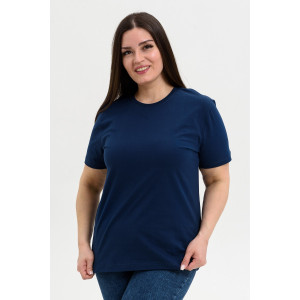 Футболка унисекс №8471/02 кулирка (р-ры: 42-72) темно-синий - набор 2 шт.