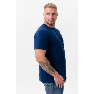 Футболка унисекс №8471/02 кулирка (р-ры: 42-72) темно-синий - набор 2 шт.