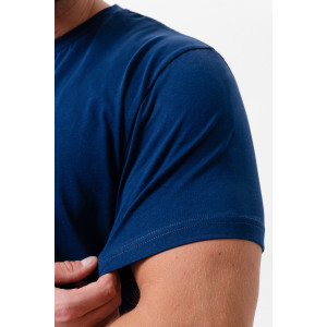 Футболка унисекс №8471/02 кулирка (р-ры: 42-72) темно-синий - набор 2 шт.