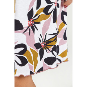 Сорочка женская "Татьяна" кулирка (р-ры: 46-60) расцветка 1 желтые цветы Сорочка женская "Татьяна" кулирка (р-ры: 46-60) расцветка 1 желтые цветы