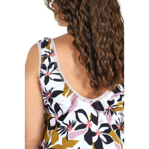 Сорочка женская "Татьяна" кулирка (р-ры: 46-60) расцветка 1 желтые цветы Сорочка женская "Татьяна" кулирка (р-ры: 46-60) расцветка 1 желтые цветы