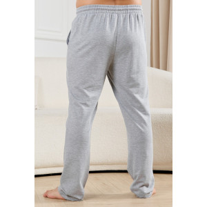 Брюки мужские "Тор-4.2" футер 2-х нитка петля (р-ры: 48-58) серый меланж