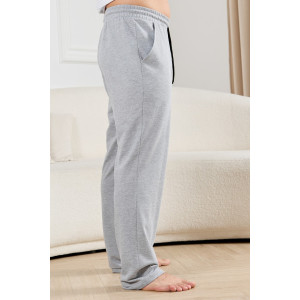 Брюки мужские "Тор-4.2" футер 2-х нитка петля (р-ры: 48-58) серый меланж