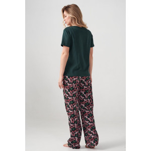 Пижама женская "Лошадка" 2416-К кулирка (р-ры: 46-56) зеленый Пижама женская "Лошадка" 2416-К кулирка (р-ры: 46-56) зеленый