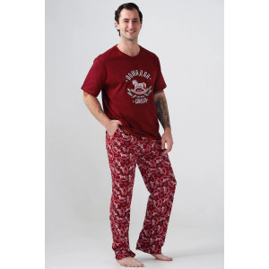 Пижама мужская "Лошадка" 2415-К кулирка (р-ры: 48-58) бордовый Пижама мужская "Лошадка" 2415-К кулирка (р-ры: 48-58) бордовый