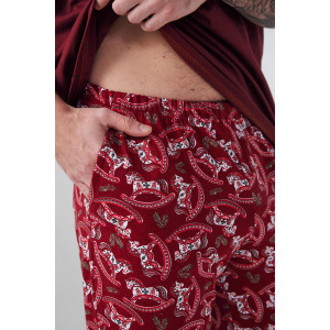 Пижама мужская "Лошадка" 2415-К кулирка (р-ры: 48-58) бордовый Пижама мужская "Лошадка" 2415-К кулирка (р-ры: 48-58) бордовый