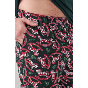 Пижама мужская "Лошадка" 2415-К кулирка (р-ры: 48-58) зеленый Пижама мужская "Лошадка" 2415-К кулирка (р-ры: 48-58) зеленый