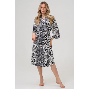 Халат женский "Сафари" 2422-В велюр (р-ры: 48-58) серый Халат женский "Сафари" 2422-В велюр (р-ры: 48-58) серый