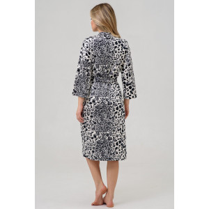 Халат женский "Сафари" 2422-В велюр (р-ры: 48-58) серый Халат женский "Сафари" 2422-В велюр (р-ры: 48-58) серый