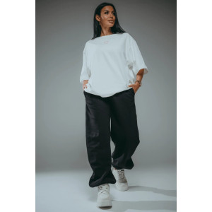 Брюки женские "Габриэль" лакост 2-х нитка пенье (р-ры: 44-62) черный Брюки женские "Габриэль" лакост 2-х нитка пенье (р-ры: 44-62) черный