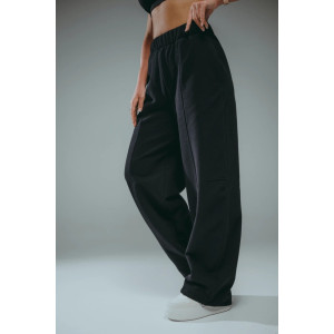 Брюки женские "Габриэль" лакост 2-х нитка пенье (р-ры: 44-62) черный Брюки женские "Габриэль" лакост 2-х нитка пенье (р-ры: 44-62) черный