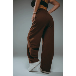 Брюки женские "Габриэль" лакост 2-х нитка пенье (р-ры: 44-62) коричневый Брюки женские "Габриэль" лакост 2-х нитка пенье (р-ры: 44-62) коричневый