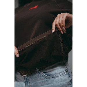 Свитшот женский "Символ" футер 2-х нитка пенье фирча (р-ры: 46-60) шоколад Свитшот женский "Символ" футер 2-х нитка пенье фирча (р-ры: 46-60) шоколад